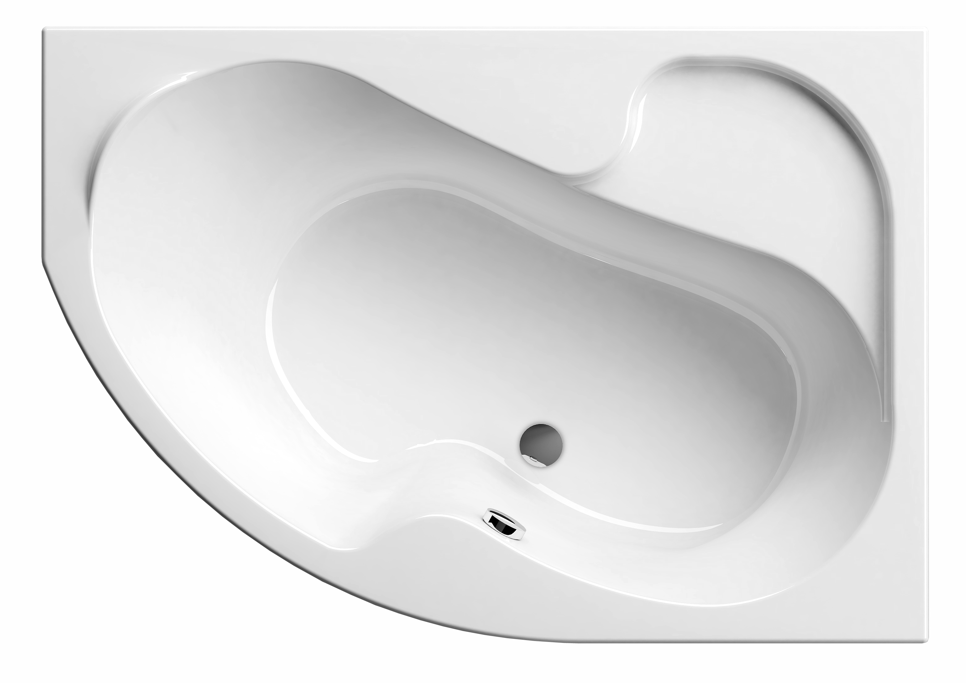 Ванна акриловая Ravak Rosa I 160x105 R CL01000000 правая, белая