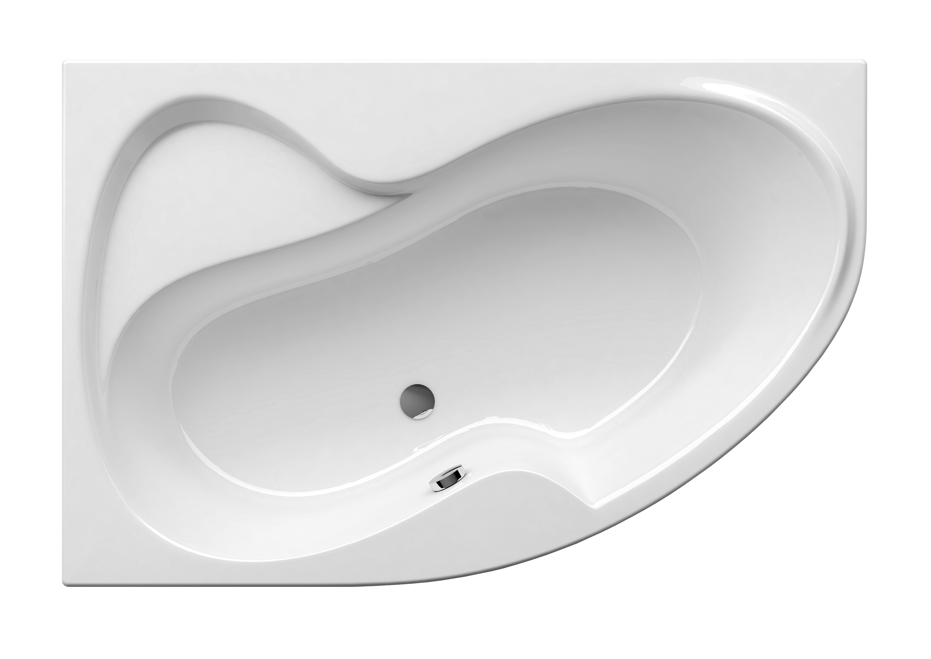 Ванна акриловая Ravak Rosa II 160x105 L CM21000000 левая, белая