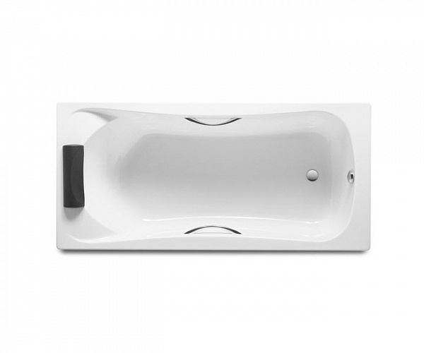 Акриловая ванна Roca Becool 170x80 прямоугольная, с отверстиями для ручек, белая ZRU9302852 форма хлебная 22 11 11 5см прямоугольная
