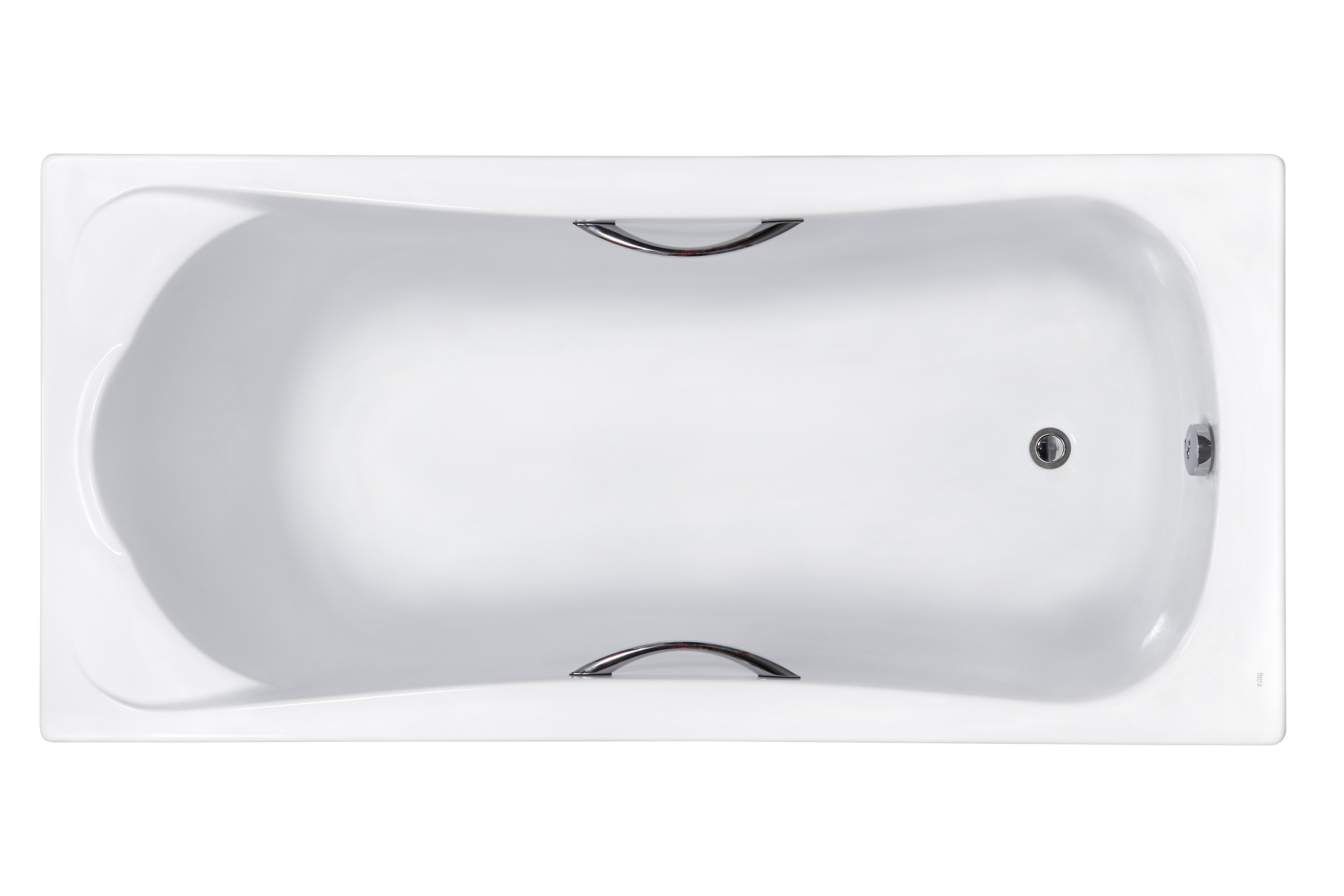 Акриловая ванна Roca Becool 170x80, с отверстиями для ручек, белая ZRU9302852