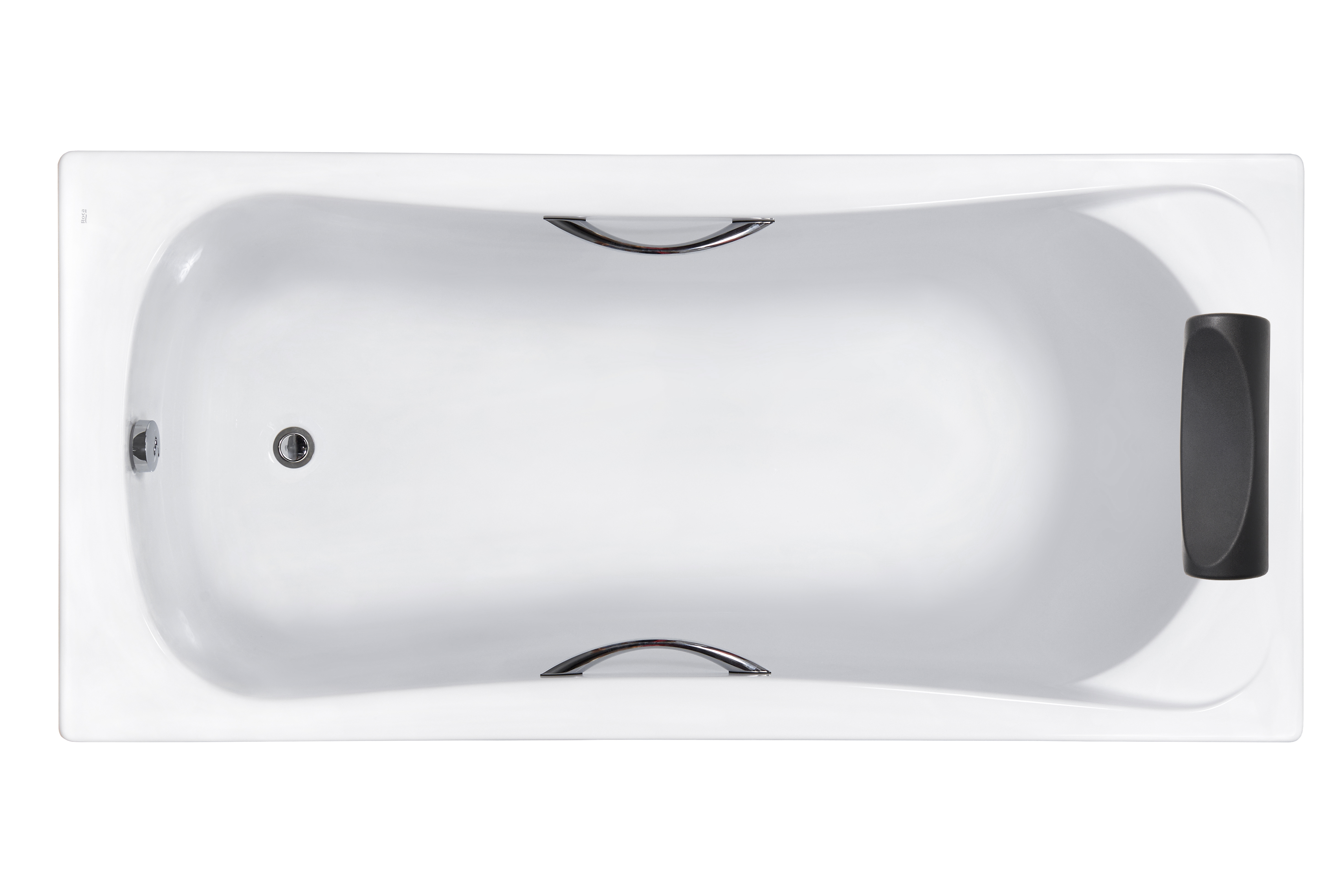 Акриловая ванна Roca Becool 180x80 прямоугольная, с отверстиями для ручек, белая ZRU9302782 доска разделочная для канапе и фудфото прямоугольная 15×7×1 6 см бук