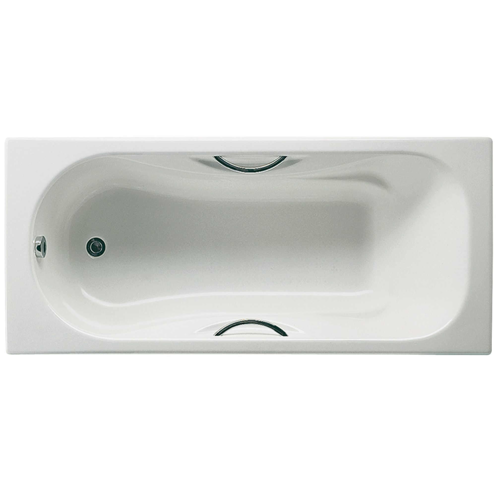 Чугунная ванна Roca Malibu 150x75 с отверстиями для ручек, anti-slip 2315G000R