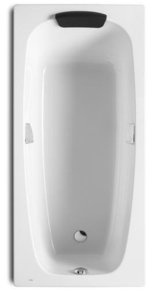 Акриловая ванна Roca Sureste 150x70 прямоугольная, с отверстиями для ручек, белая ZRU9302778 доска разделочная для канапе и фудфото прямоугольная 18×8 5 см сосна