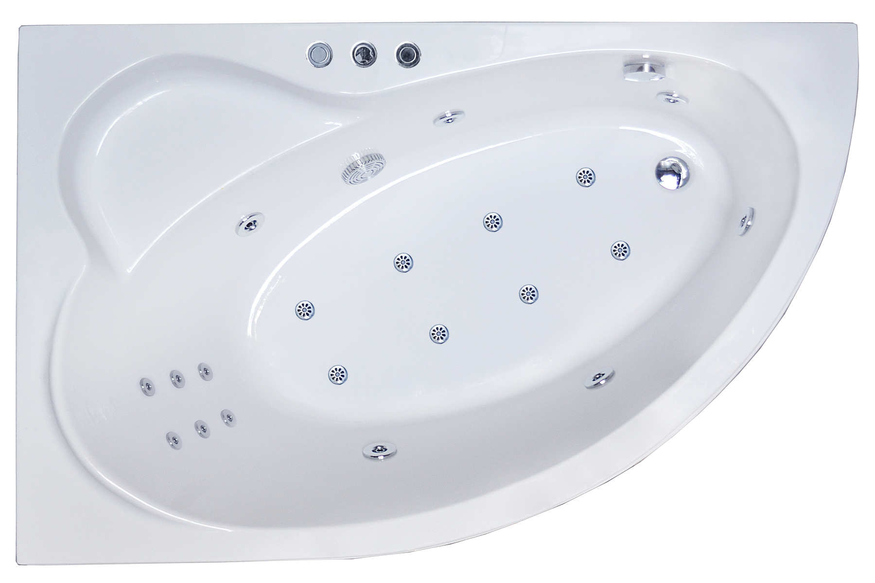 Гидромассажная ванна Royal Bath Alpine De Luxe 170x100 L, цвет есть