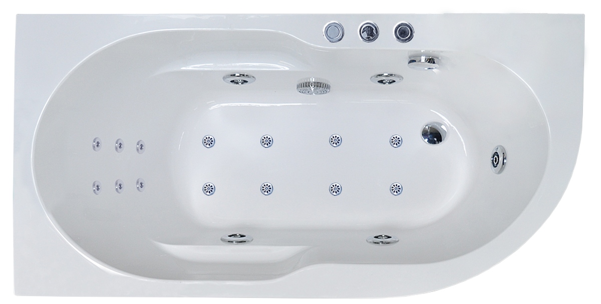 Гидромассажная ванна Royal Bath Azur De Luxe 160x80 L