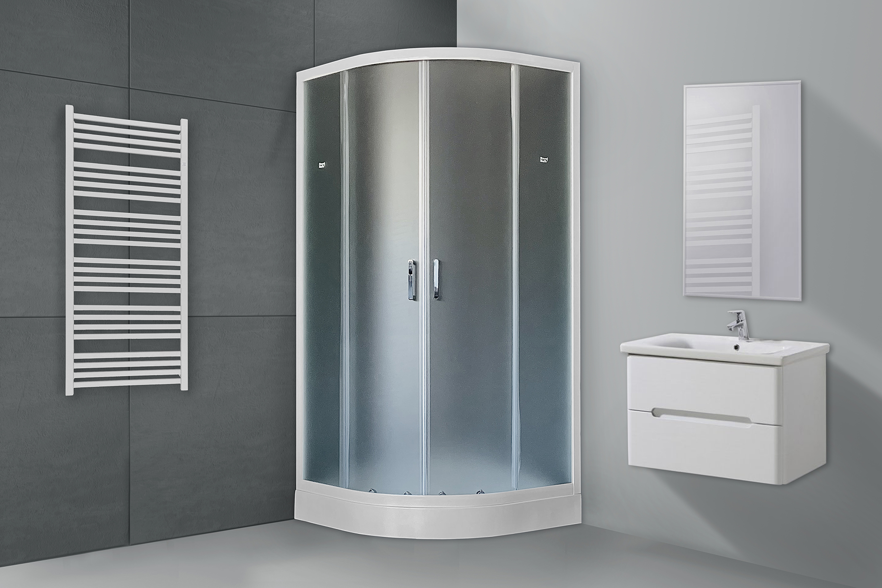 Душевой уголок Royal Bath RB 100HК-C 100x100 шиншилла