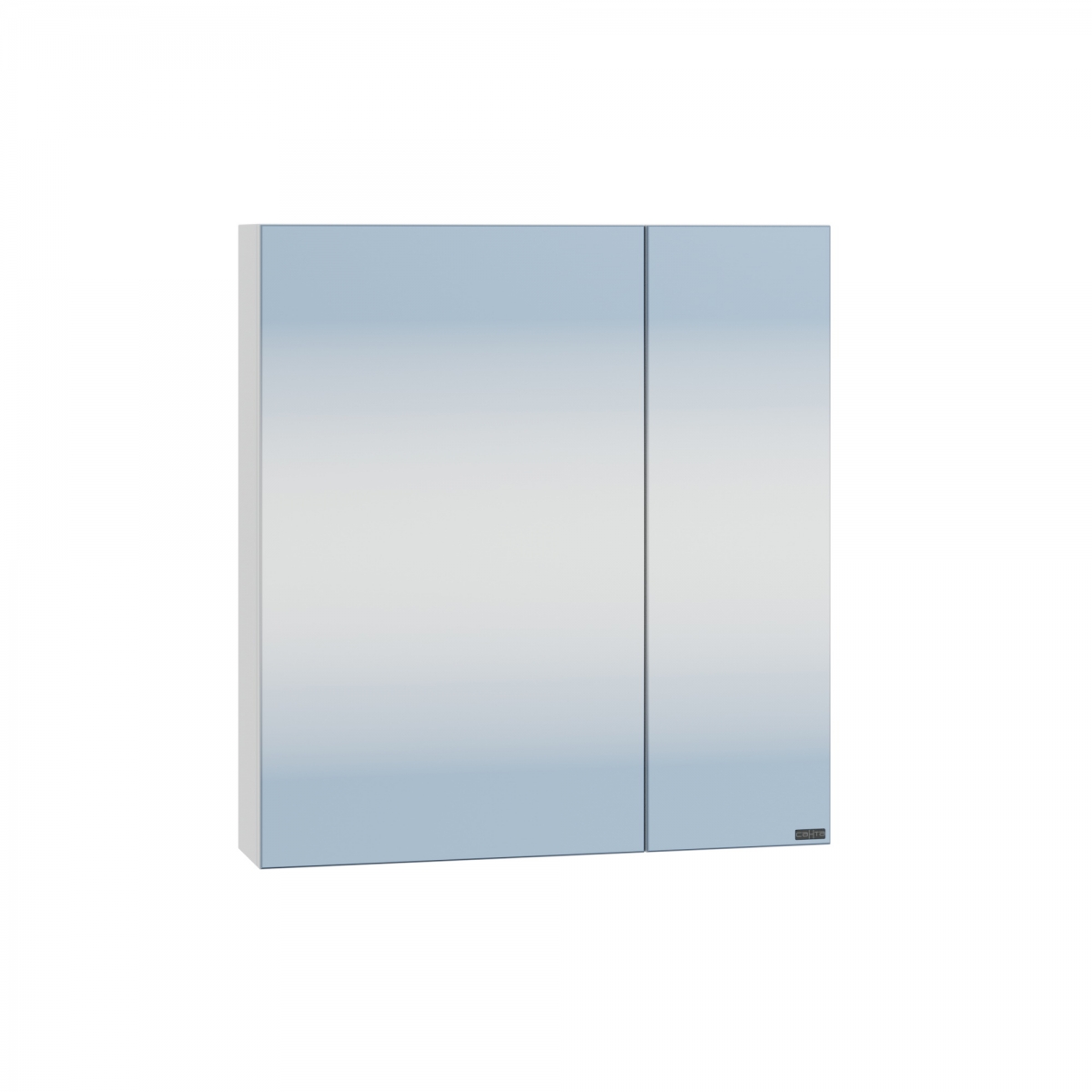 Зеркальный шкаф СанТа Аврора 60 см 700333 подвесной, белый зеркальный шкаф континент