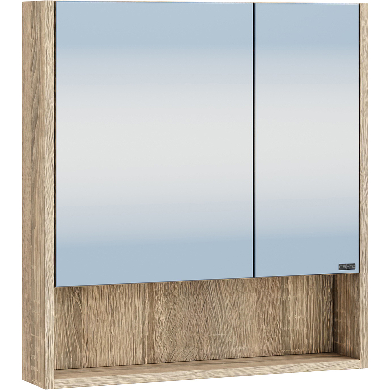 Зеркальный шкаф СанТа Мира 60 см 700404 подвесной, янтарный зеркальный шкаф 55х70 см r stella polar
