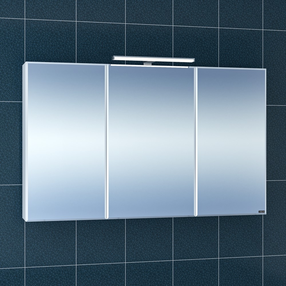 Зеркальный шкаф СанТа Стандарт 121х73 113020 с подсветкой зеркальный шкаф 55х70 см r stella polar