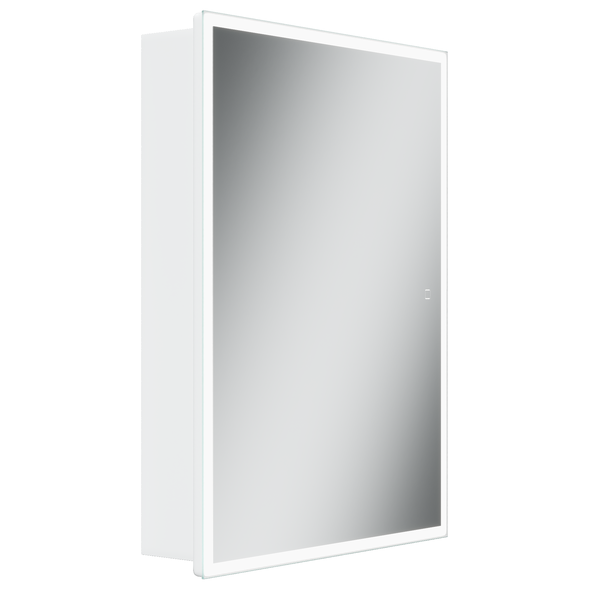 Зеркальный шкаф с подсветкой Sancos Cube 80 см CU600 белый