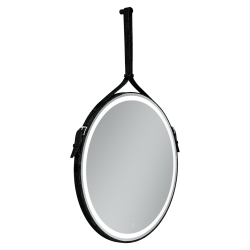Зеркало с подсветкой Sancos Dames 65x65 DA650 черное лупа 6х d 6 5см с подсветкой