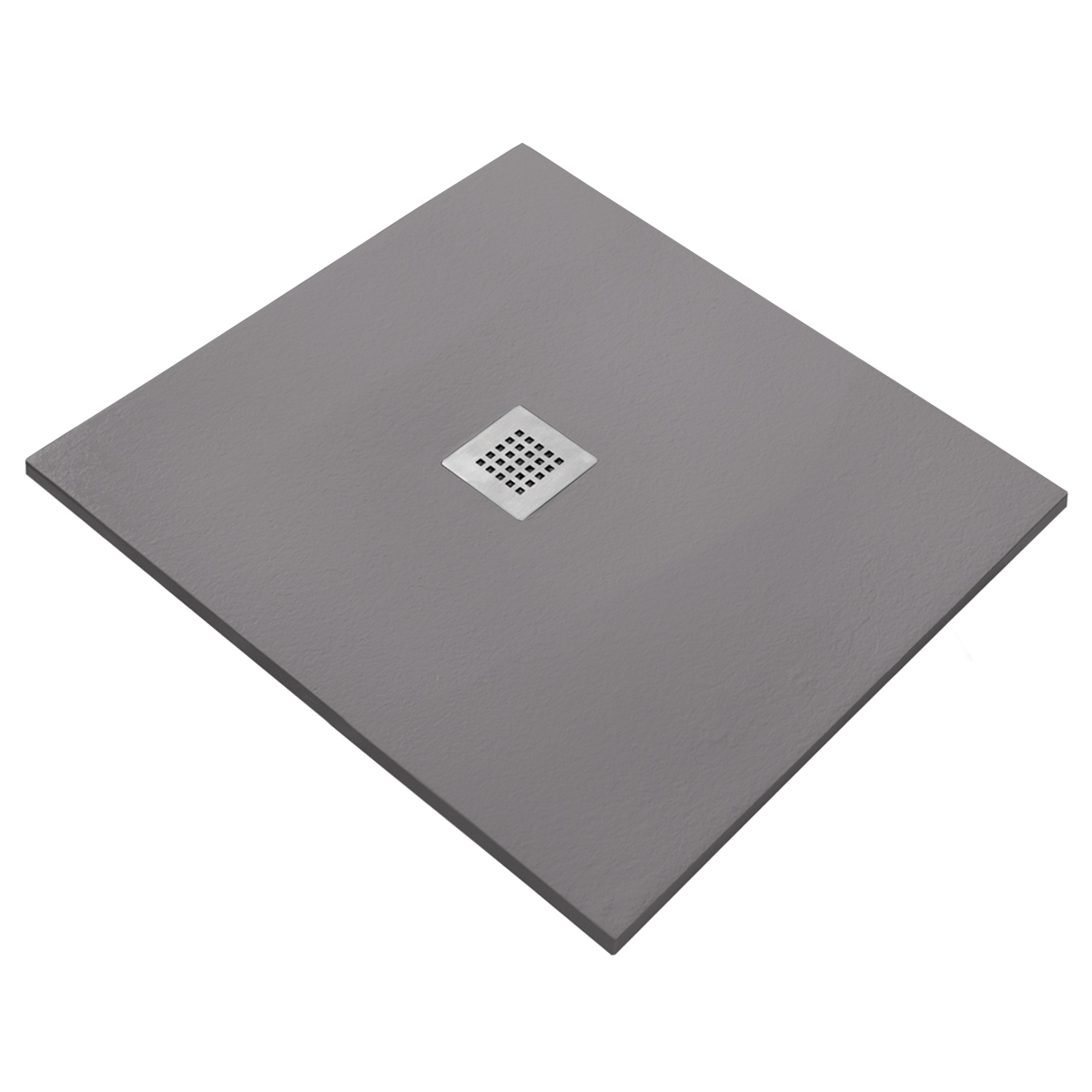 Душевой поддон Starohome Solid 80x80 1237829 серый матовый