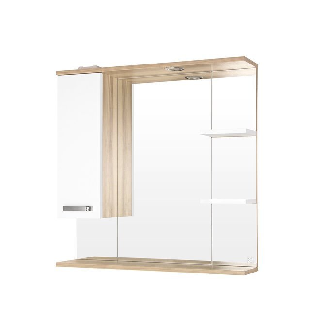 Зеркало со шкафчиком Style Line Ориноко 80