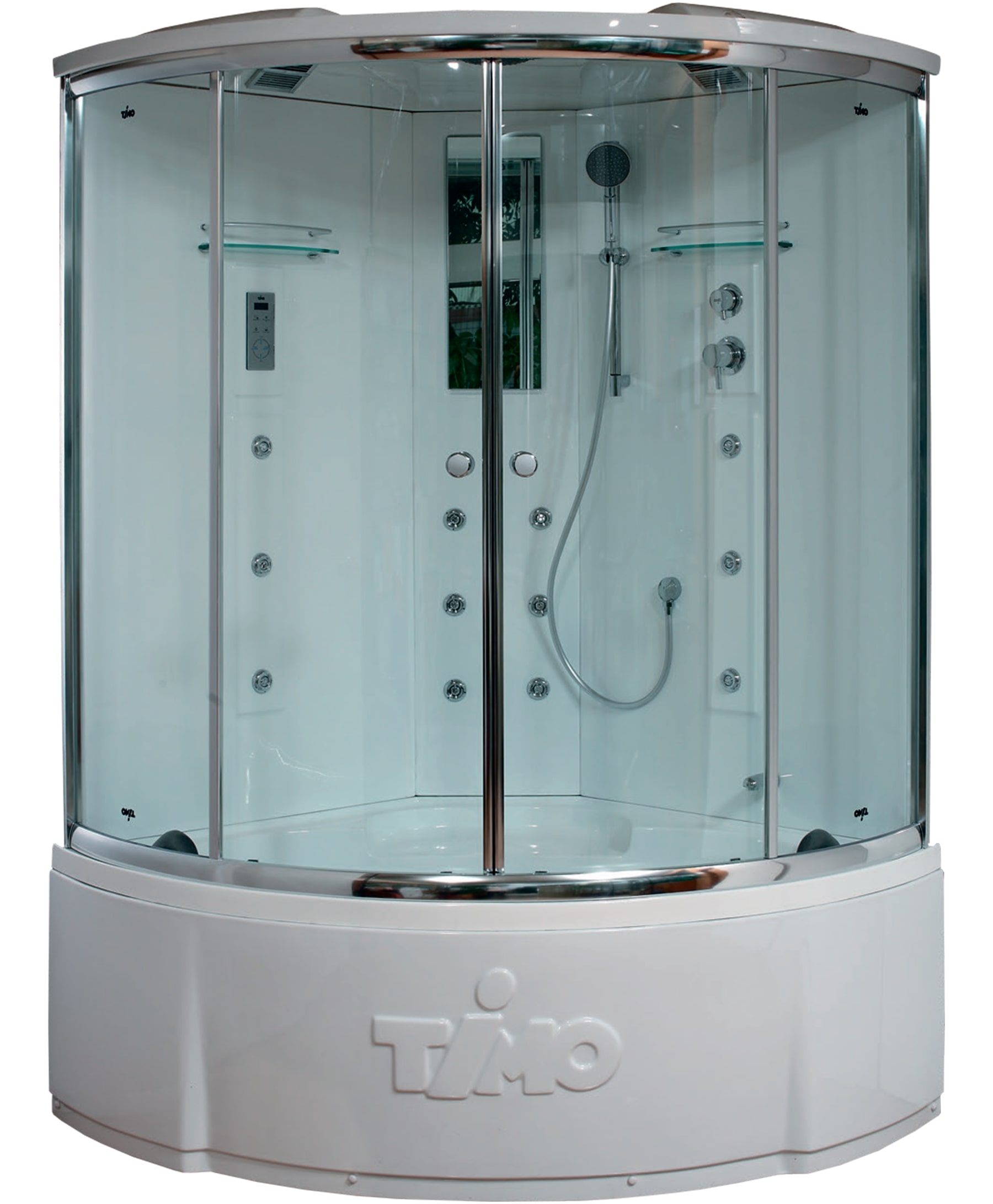 Душевая кабина Timo Lux 135x135 T-7735C стекло прозрачное, профиль хром