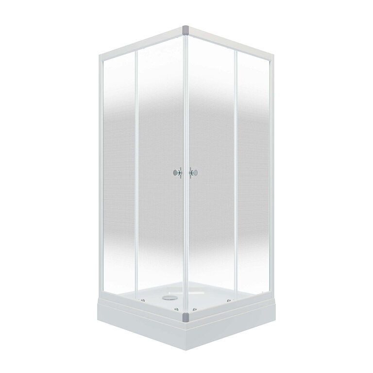 Душевой уголок Тритон Сатин-К 90х90 Щ0000058487 с поддоном, стекло прозрачное, профиль белый сушилка для посуды с поддоном 39×25×12 см белый