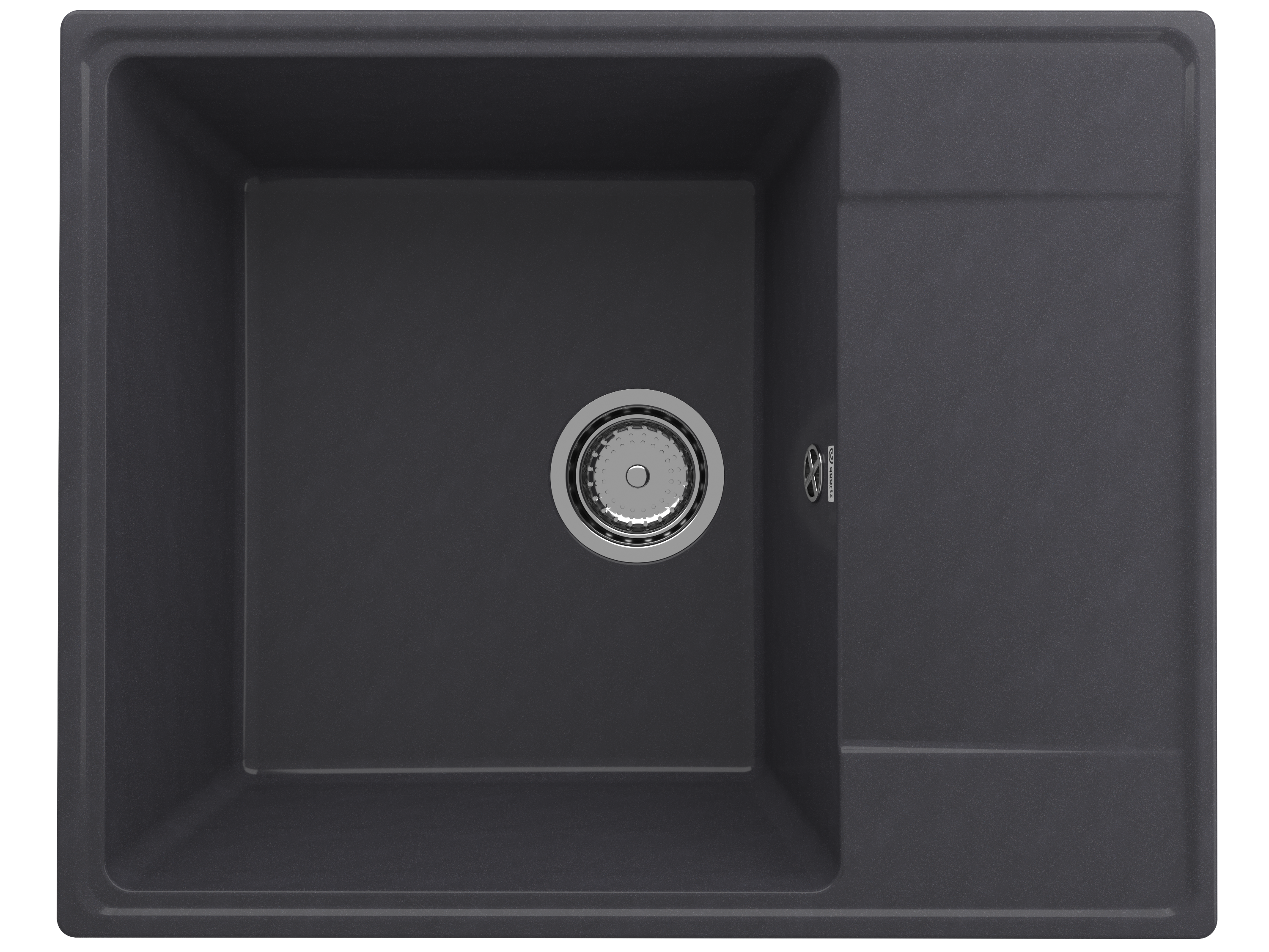 Кухонная мойка Ulgran Quartz 61 см Prima 605-08 черная