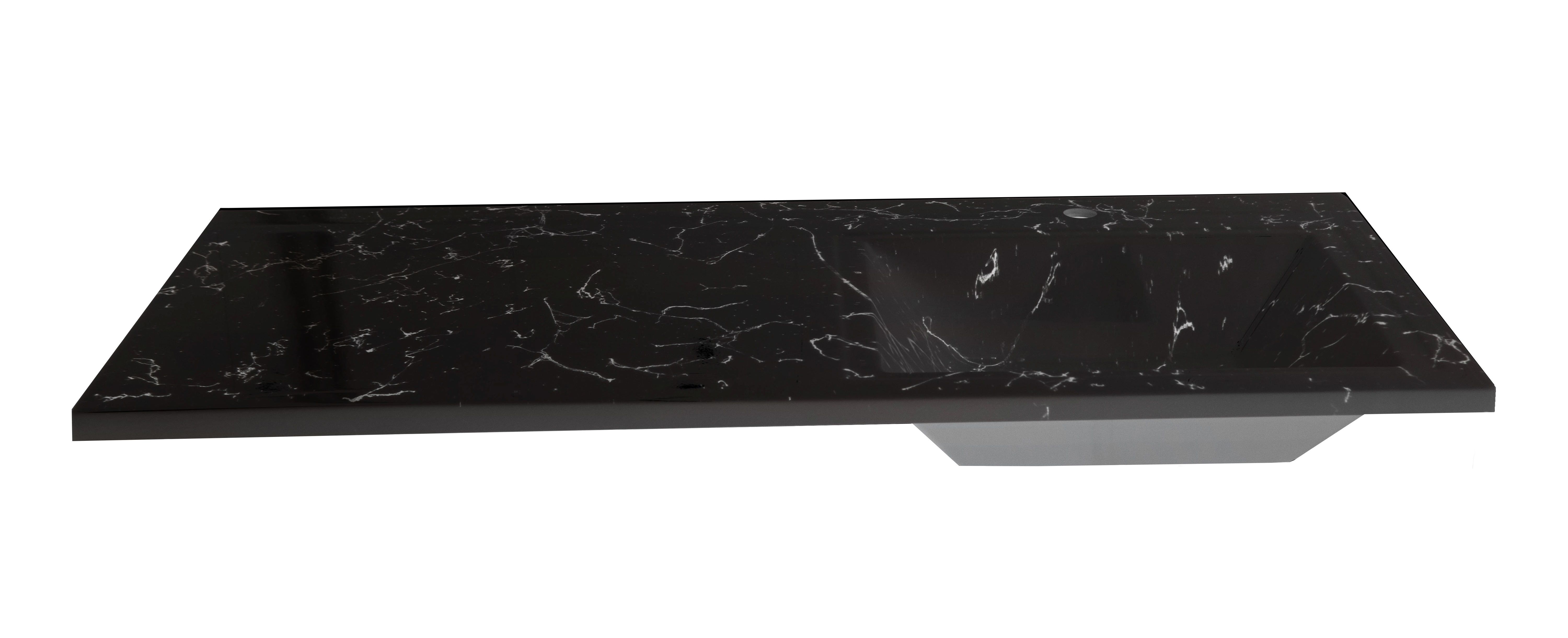 Раковина над стиральной машиной Uperwood UPD Марсал 120 см 291120413 правая черная мрамор емкость для хранения 10 см мрамор круглая черная marble