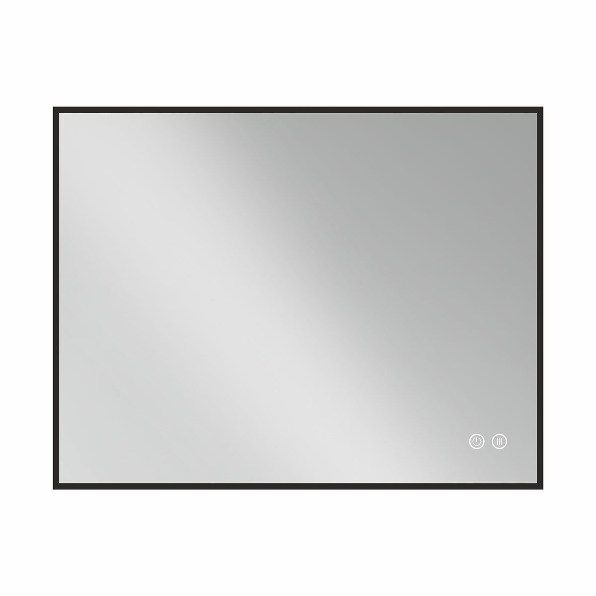 Зеркало с подсветкой Vincea  120x80 VLM-3VN120B-2 c диммером, антизапотевание, черное