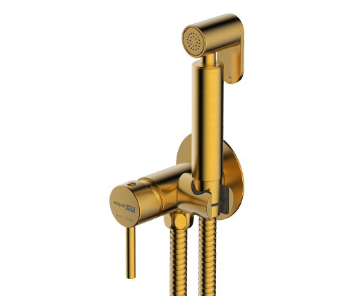 гигиенический душ wasserkraft a70838 Гигиенический душ со смесителем встраиваемый Wasserkraft A70838 золото