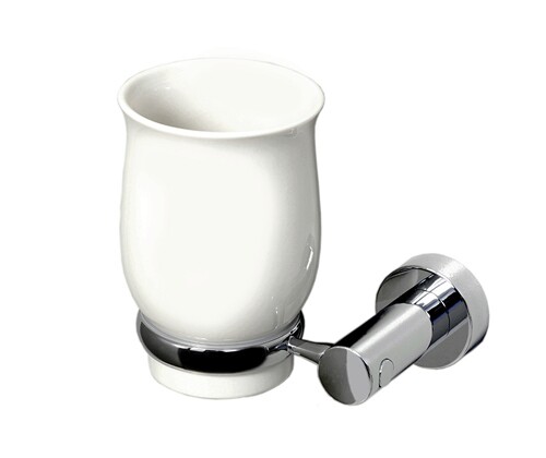 Стакан для зубных щеток Wasserkraft K-24228 белый, хром стакан для зубных щеток kludi